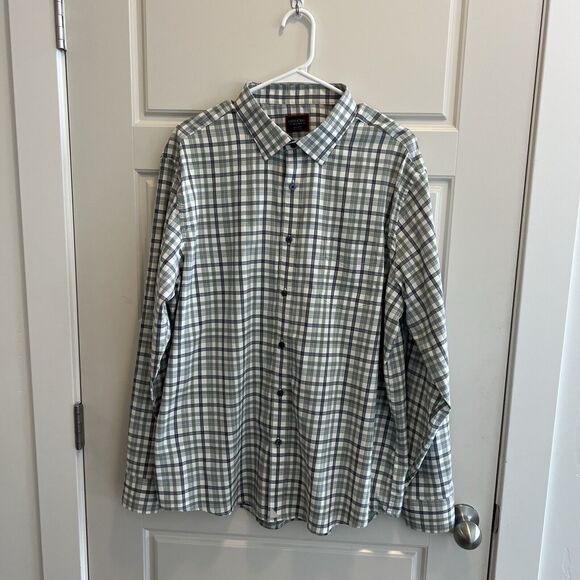 Untuckit Button Up Shirt Reid #41034 Color Green Size XXL - Picture 1 of 7